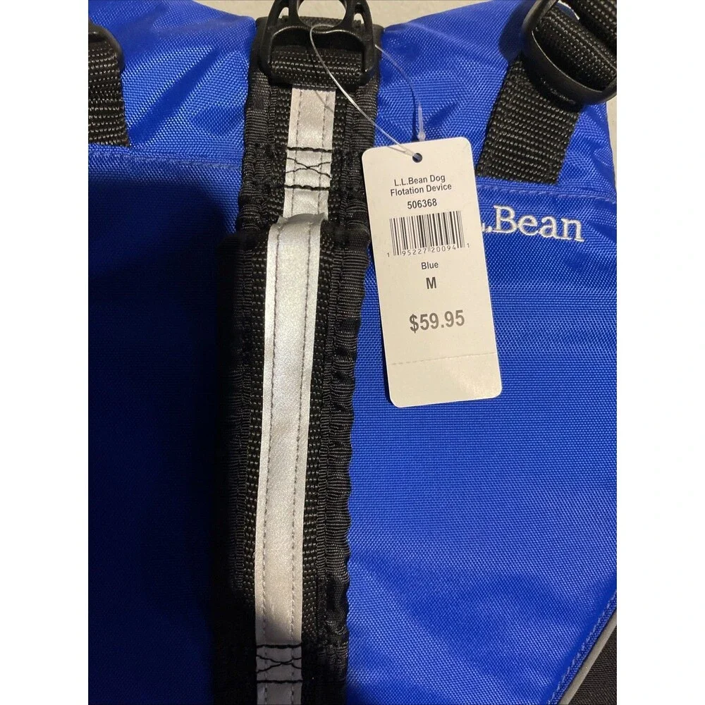 L.L. Bean Dog Floatation Device Life Jacket Size Medium 60-90 Lbs Blue New - Picture 5 of 5
